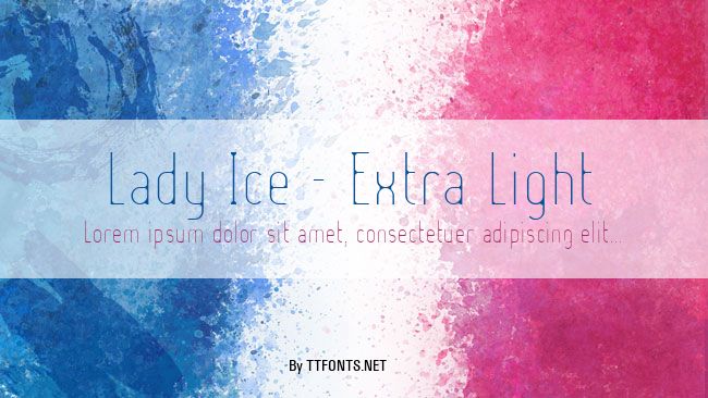 Lady Ice - Extra Light example